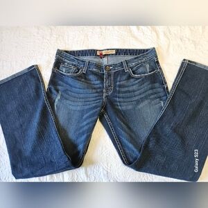 BKE Dark Blue Straight Leg Jeans